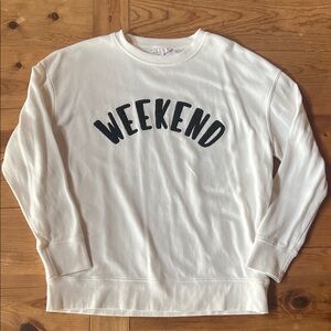 Shiraleah Cream 'Weekend' Sweatshirt